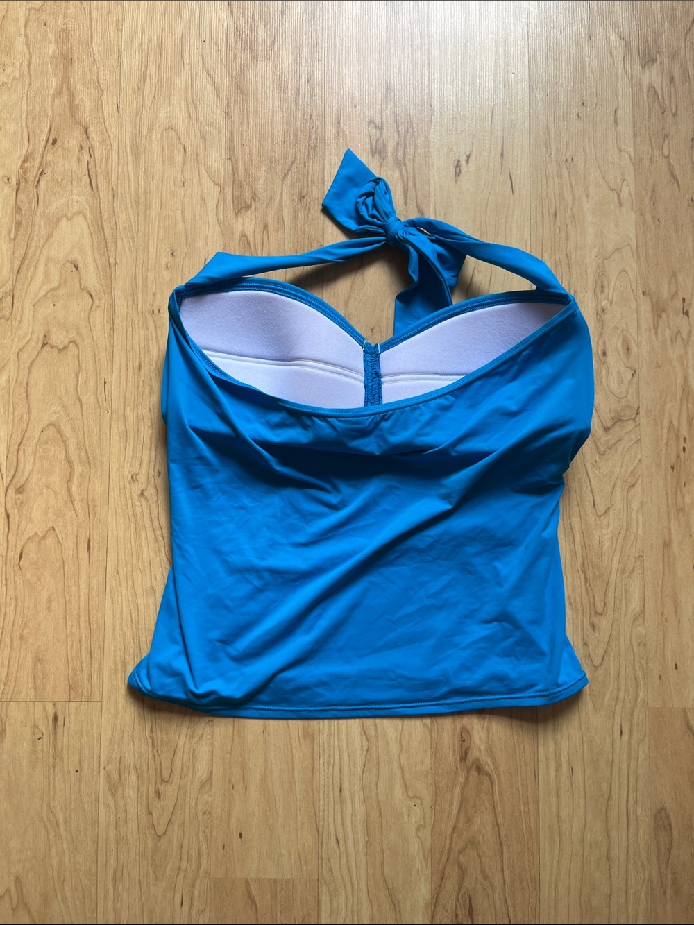 Tommy Bahama Bright Blue Halter Tankini Top - Picture 2 of 3